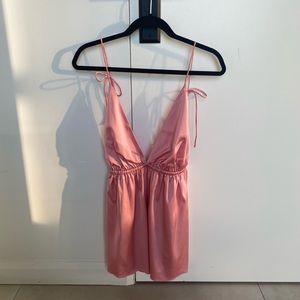 SUPERDOWN SATIN MINI DRESS